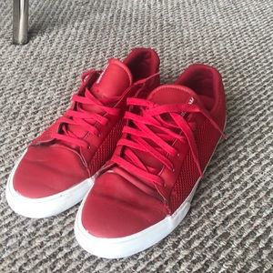 Red SUPRA Lowtop shoes